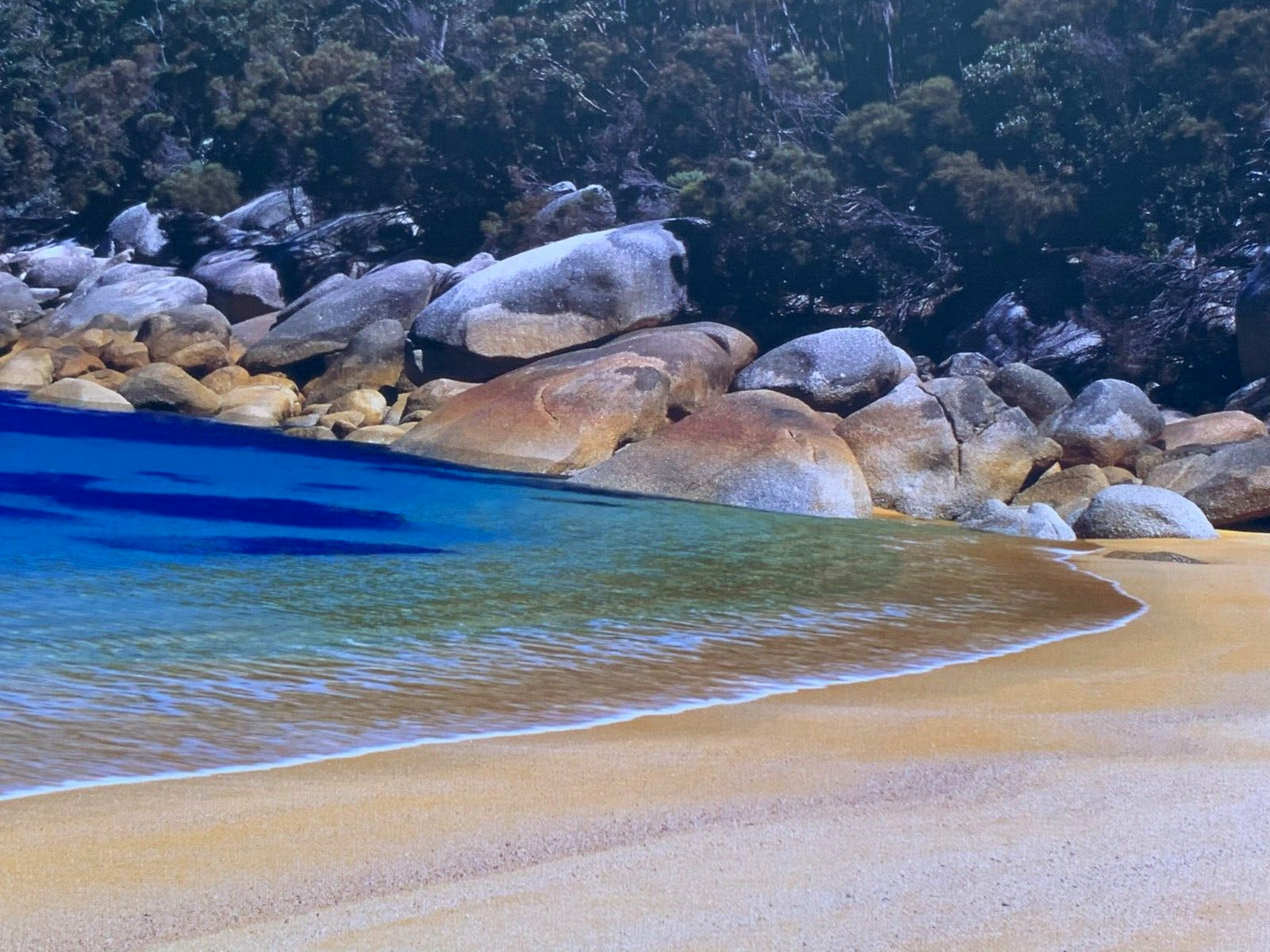 LARGE KEN DUNCAN SIGNED PANORAMIC PHOTOGRAPH REFUGE FOUND SEASCAPE AUSTRALIA COA