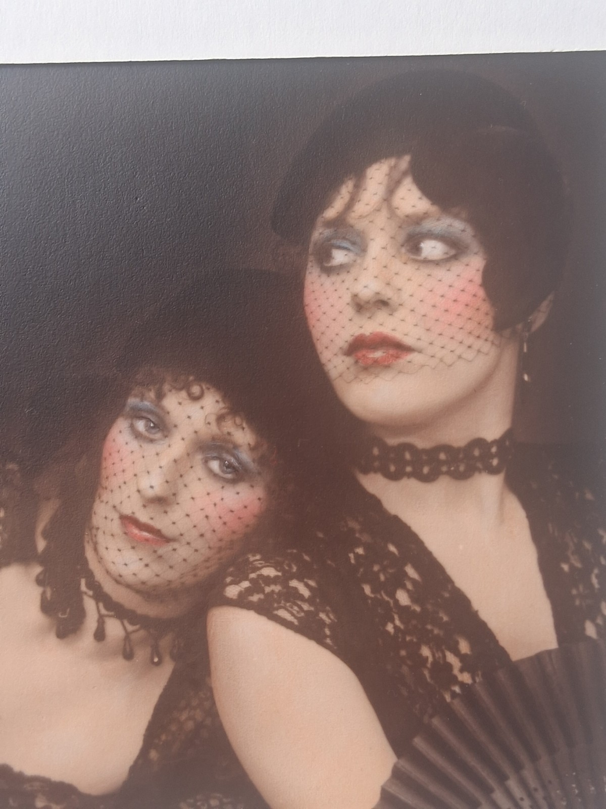 Black Widows Photograph Gary Johnson Signed Oddity Flapper Women Hand Colored
