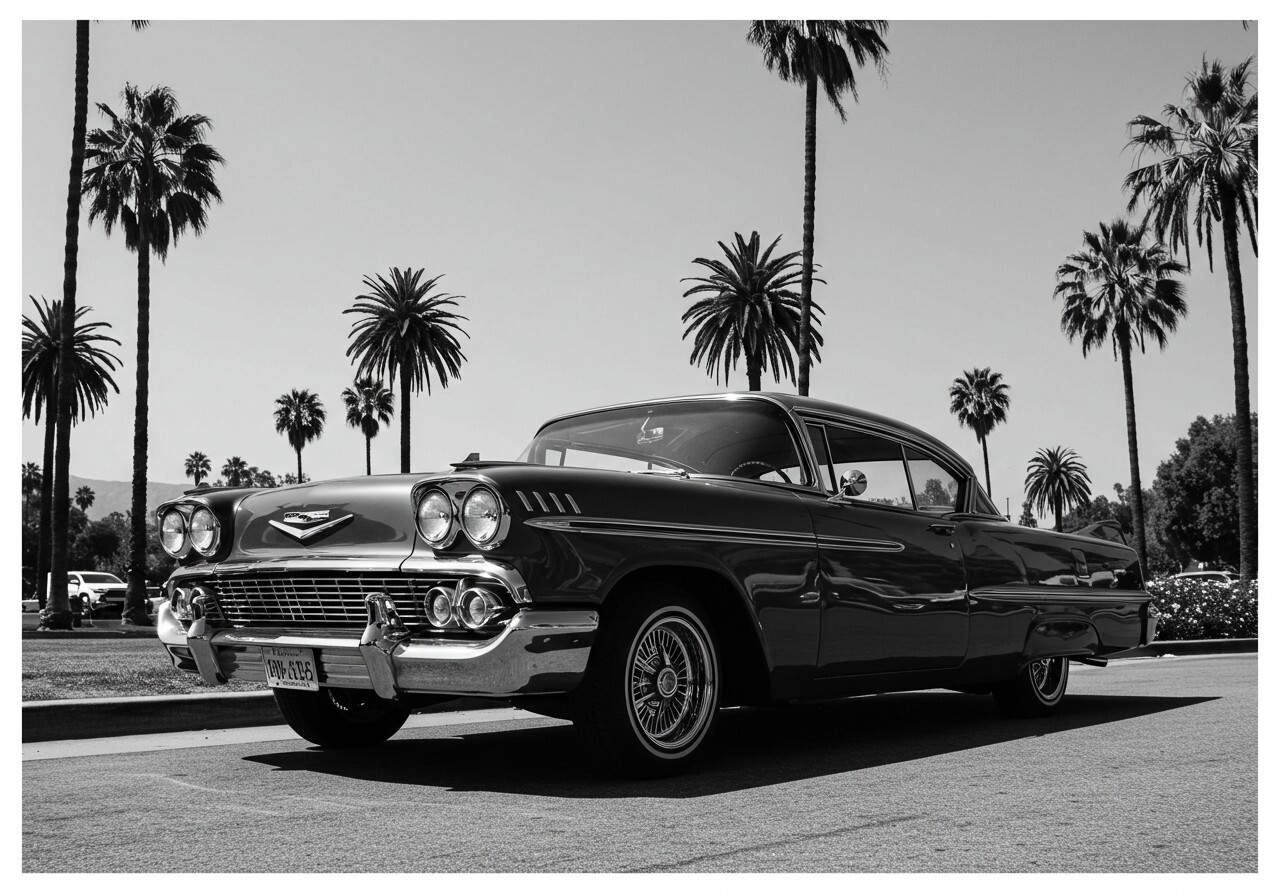 Digital Image Picture Photo Wallpaper Background Desktop AI Art Classic Car 3