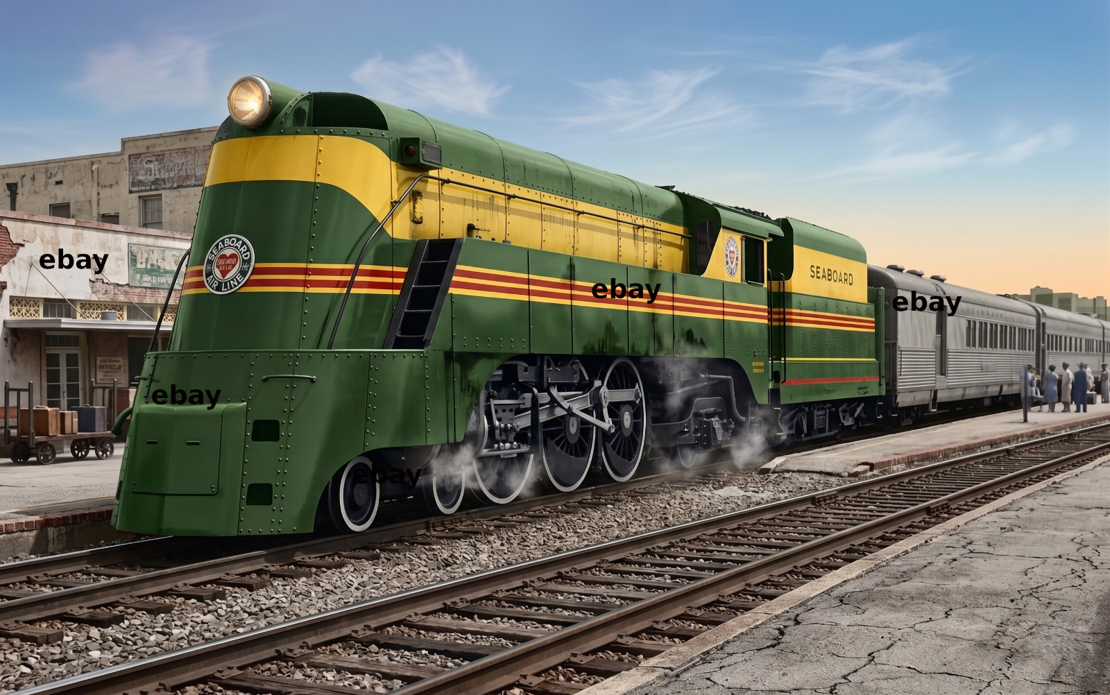 Photo Art Print of the Seaboard Air Line Railway’s Streamlined 4-6-2 ca. 1930s