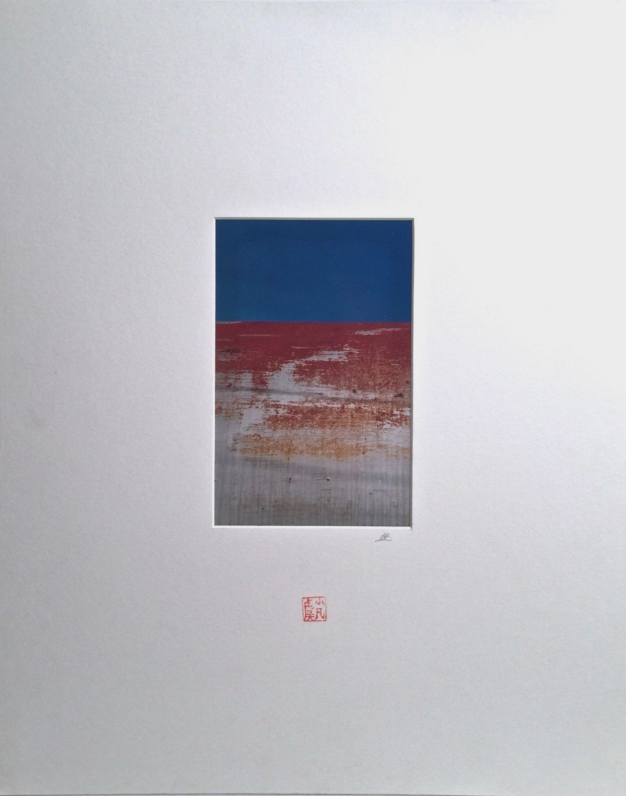SIGNED VINTAGE ABSTRACT SURREAL MODERNIST STUDY COLOR PHOTOGRAPH
