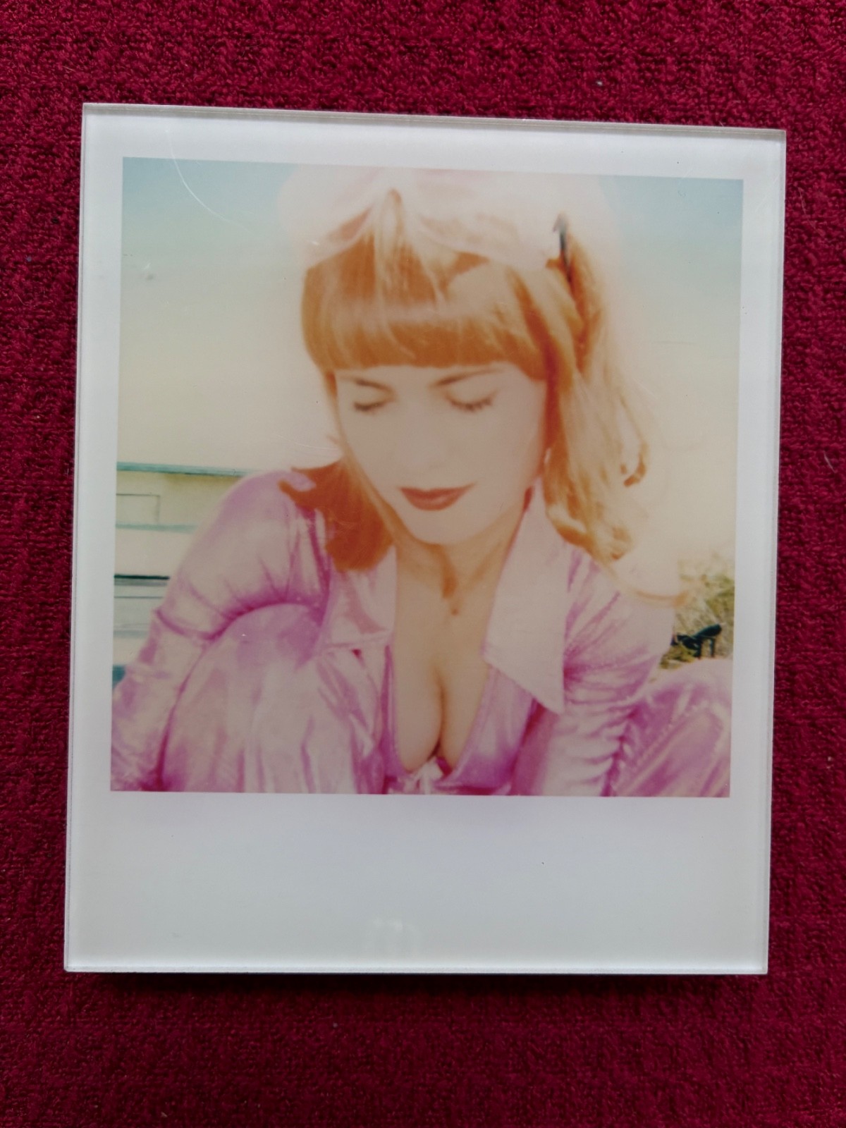 STEFANIE SCHNEIDER Art Small Open Ed #10360 Print 2007 3.5 x 4″ “Radha Pink”