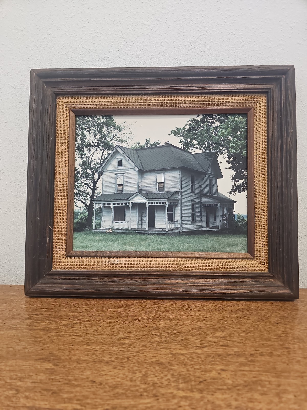 Richard Esterman Autographed Signed Vintage Farmhouse Sandusky Ohio Framed Art