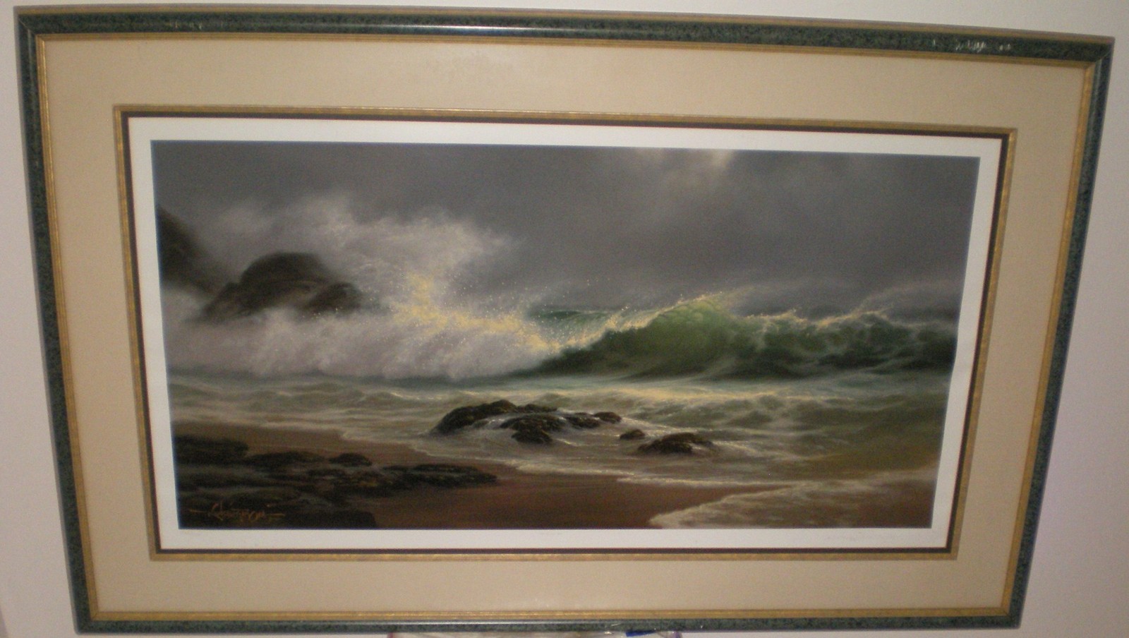 Roy Gonzalez Tabora TEMPEST Limited Edition Lithograph 222/450 Hawaiian Artist