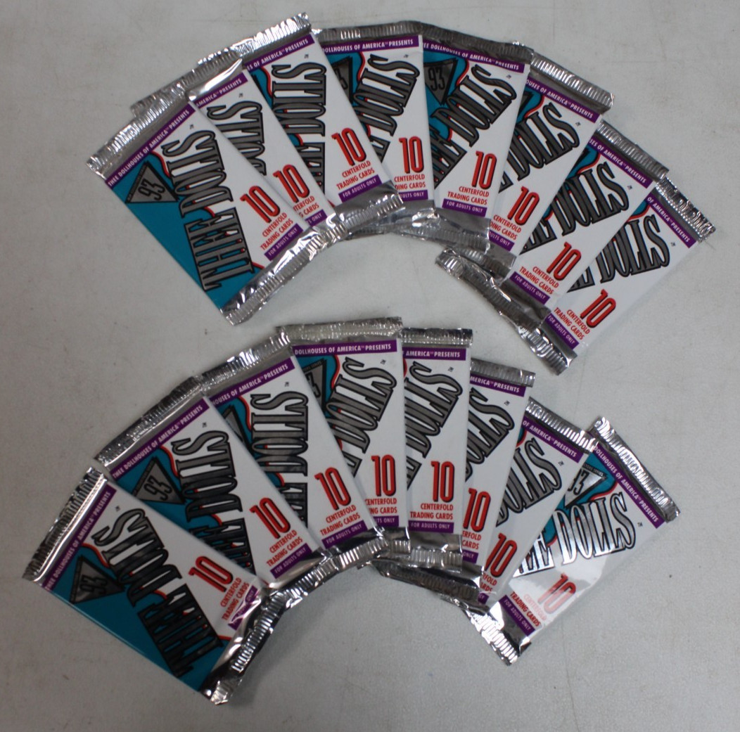 Thee Dolls Collector’s Series 93 Adult Trading Card Pack Lot of 16 Sealed