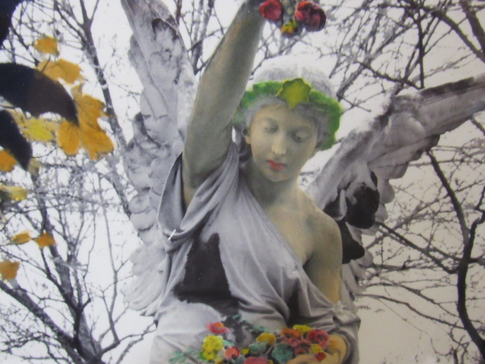 “Angel With Rosebuds” Original Hand-Colored Photography by Garry Seidel