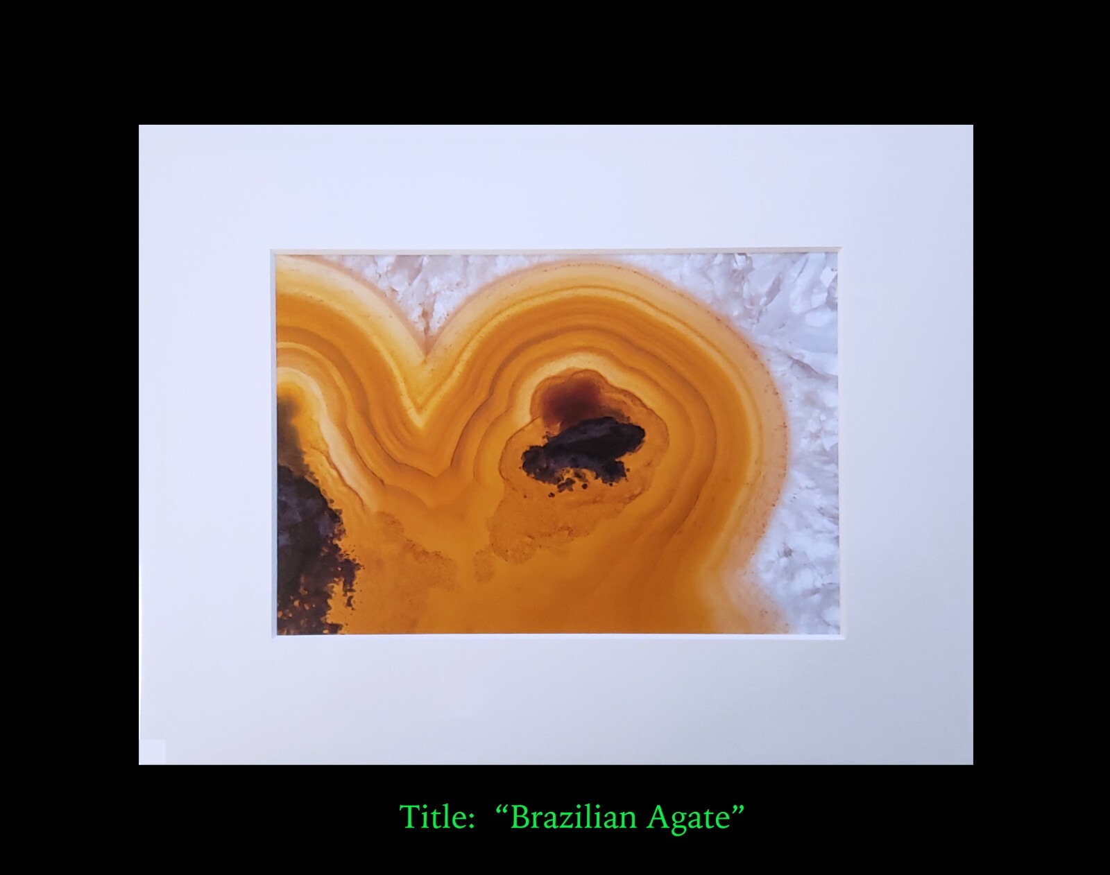 matted photograph, 5″x7″ print, mounted 3/16″ foam with 8″x10″ single white mat