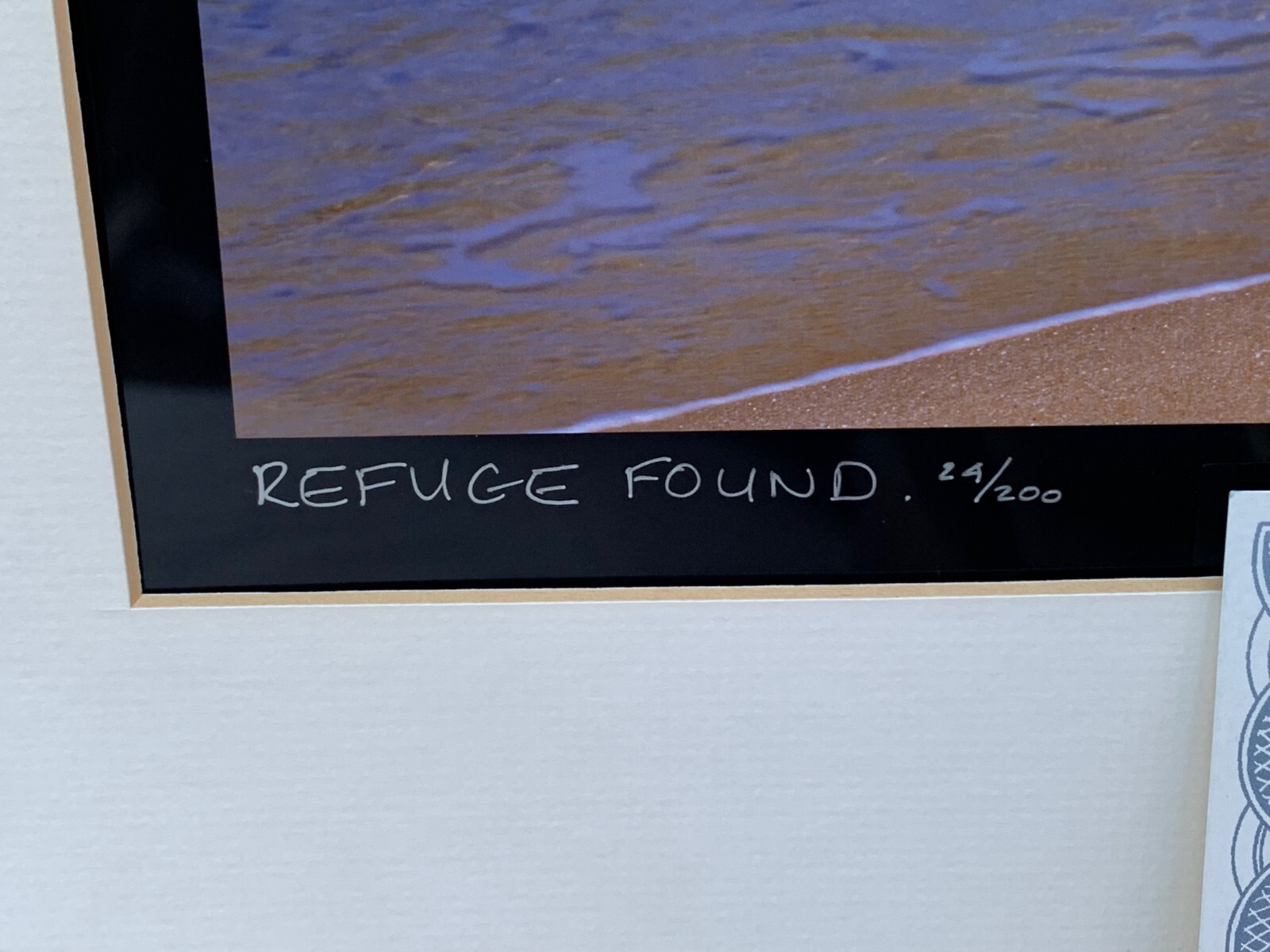 LARGE KEN DUNCAN SIGNED PANORAMIC PHOTOGRAPH REFUGE FOUND SEASCAPE AUSTRALIA COA