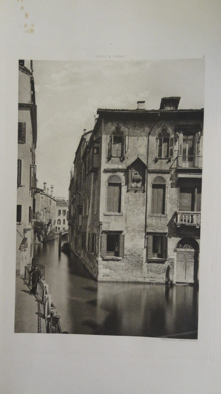 Ongania, Streets and Canals of Venice ,PLATE 2, before 1892, photogravure, $45