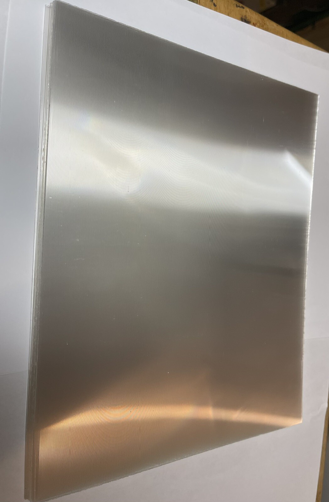 10 Lenticular Sheets 8x10in w/Adhesive back, 50 LPI (verticals)