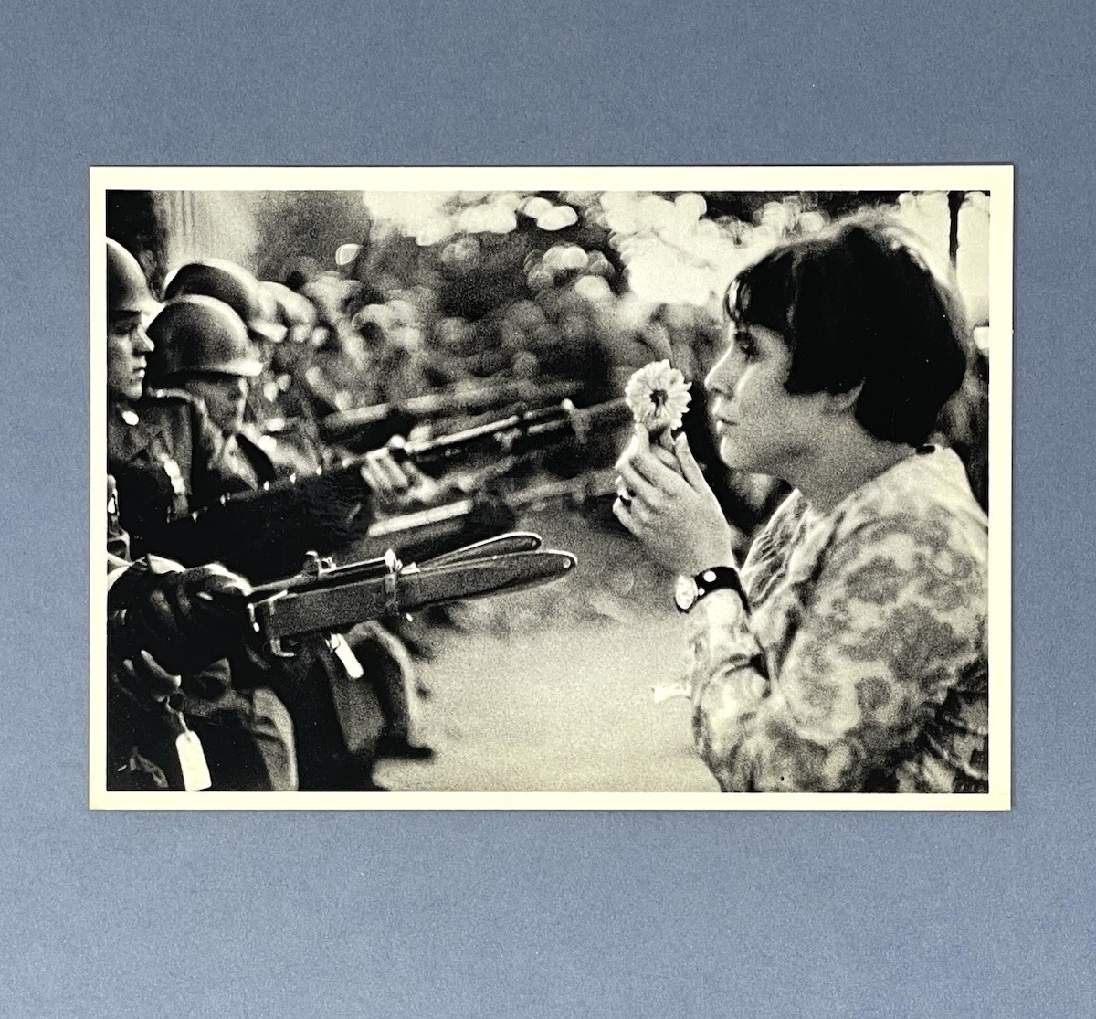 Marc Riboud (1923-2016) ICP Photo Print Card 4×6” Pentagon March Protest 1967