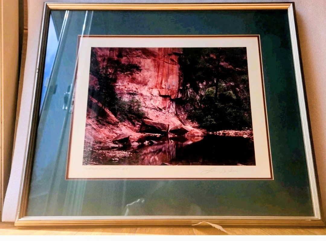 Lou DeSerio Original Photography Chrome Print Westfork of Oak Creek Sedona AZ