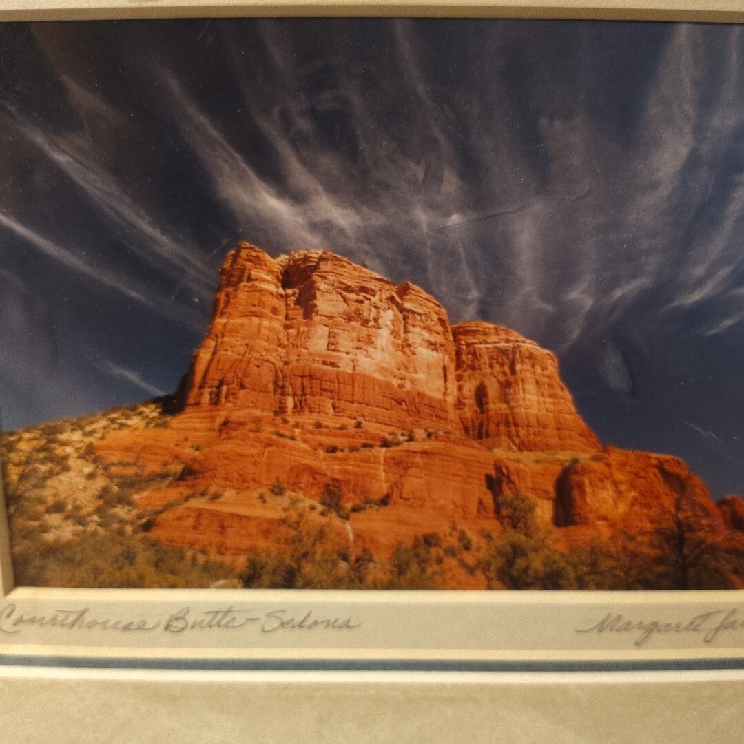 Courthouse Butte Sedona Arizona Matted Original Photo-Margaret L. Jackson signed