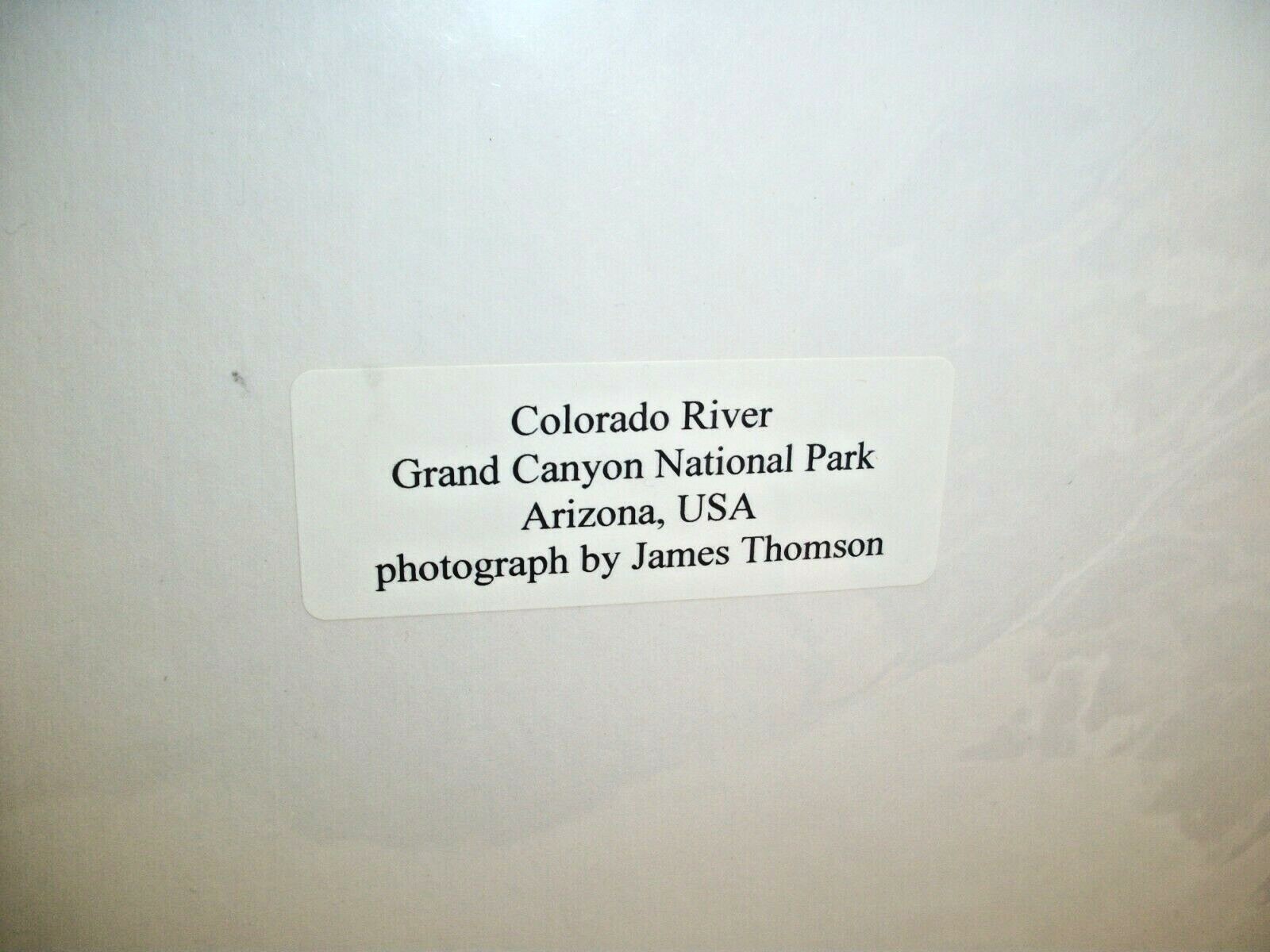 Grand Canyon Rainbow Over Colorado River AZ Photograph Cut Matte Artist Signed
