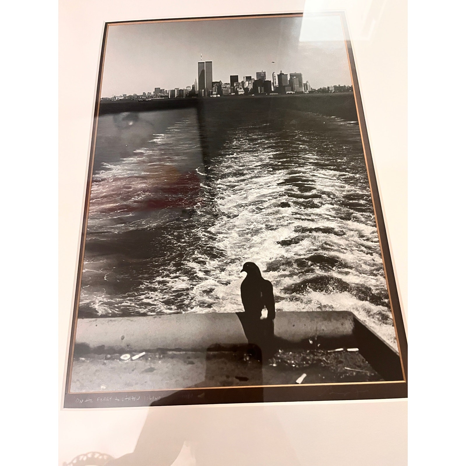 WTC Twin Towers New York City Black & White Photo – Manhattan Skyline – Framed