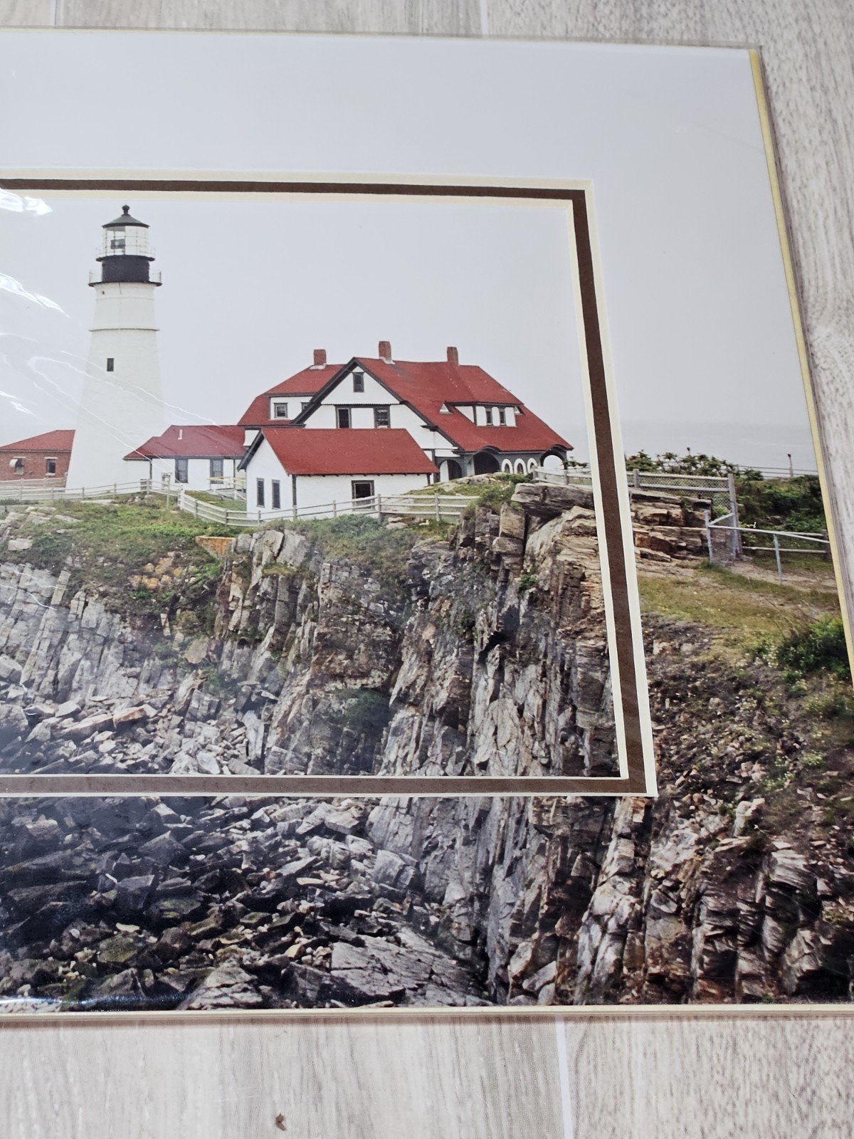 Richard V Korczynski Portland Head Light Maine Matted Photo Print 1999 8×10