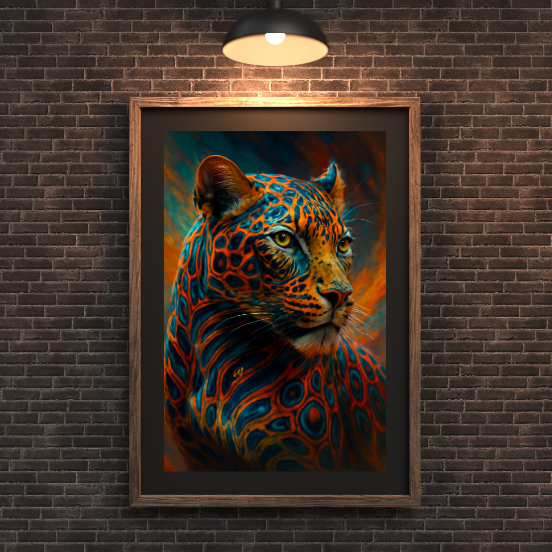 Digital Image Picture Photo Wallpaper Printable Poster Leopard Wall Art Decor AI