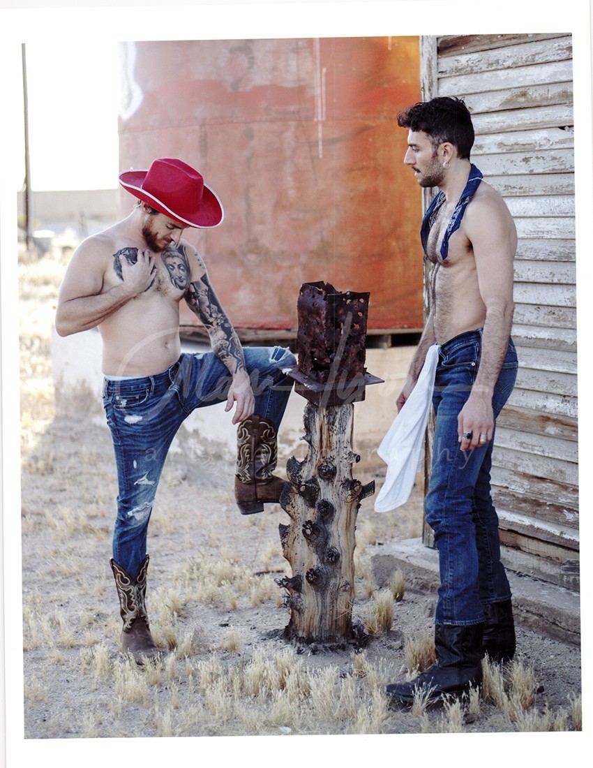 11 X 8.5 Alan Lyon Original Male Photo gay interest (3) Joey & Alex the ranch