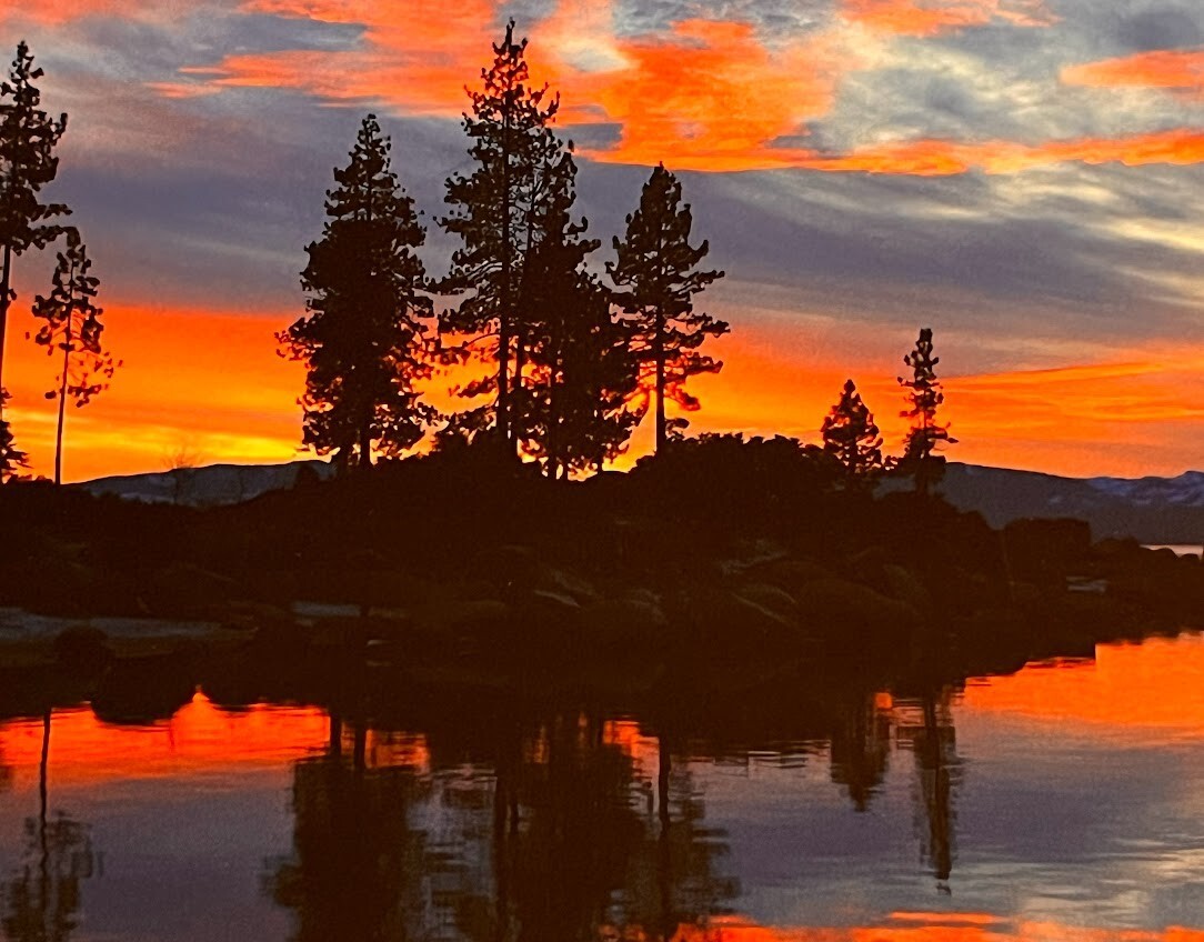 Tahoe Sunset sand harbor lake Photo Nevada Joe Tafs
