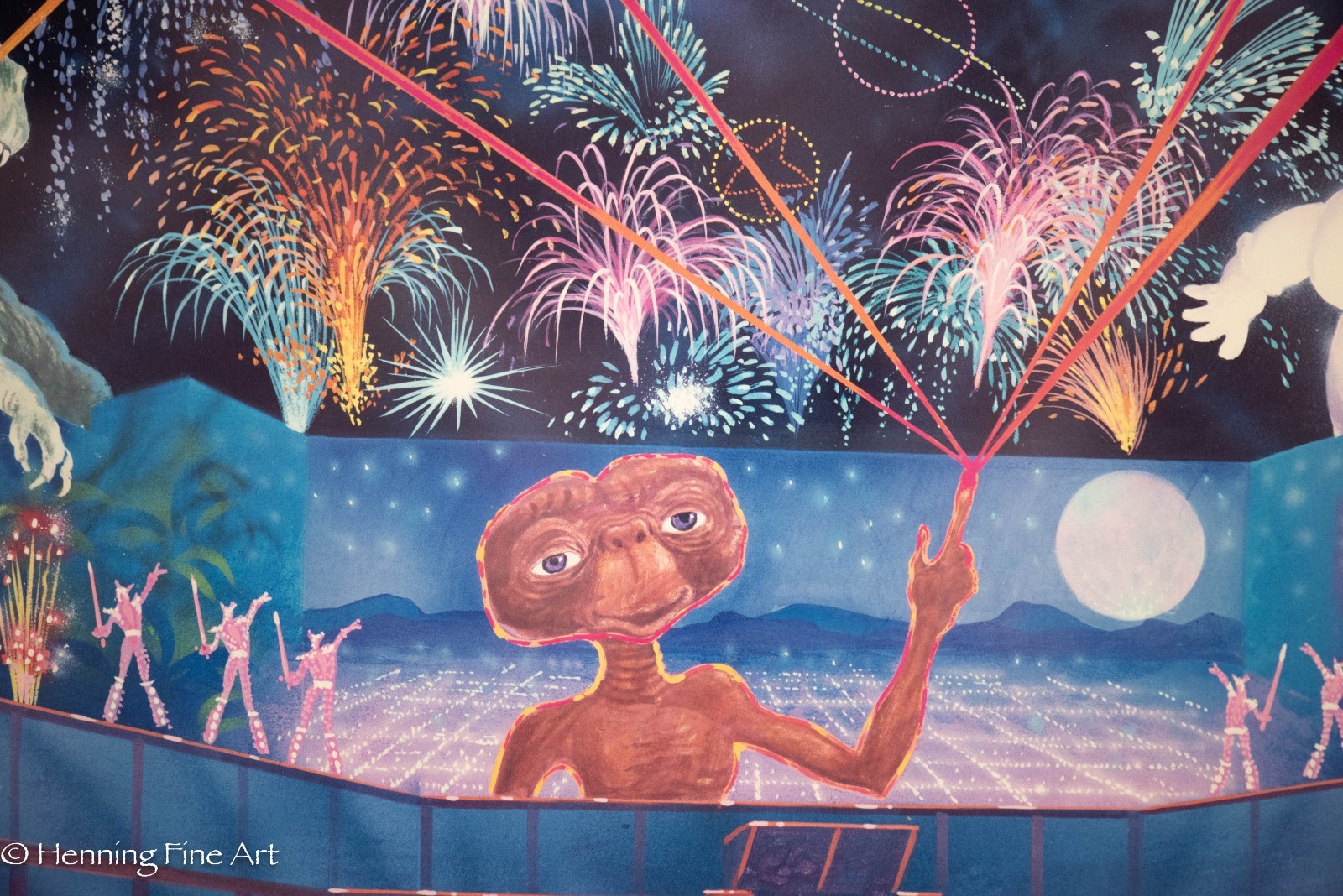 Vintage Universal Studios Firework Show E.T. Jurassic Park and Ghostbusters