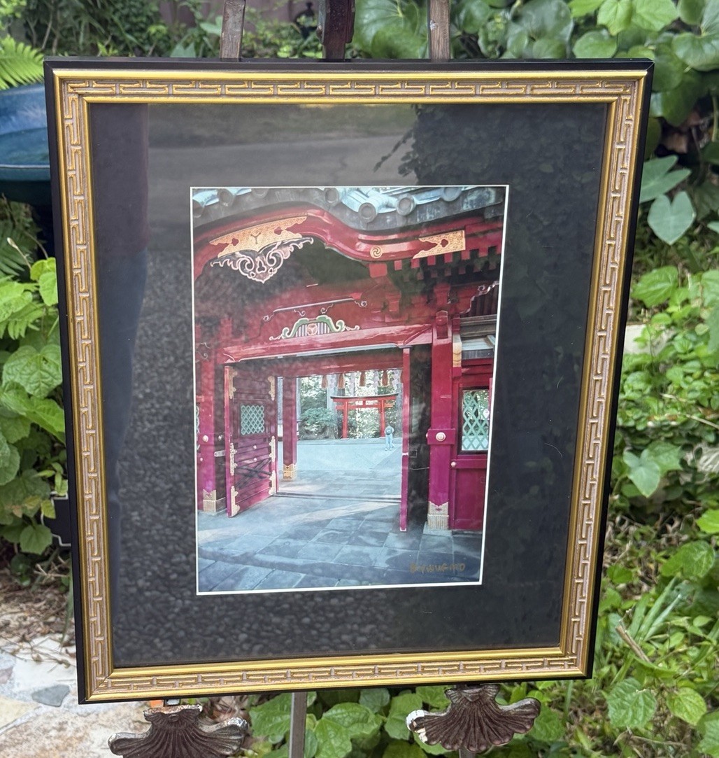 Chichibu Jinja Shrine Signed Matted and Framed Photograph