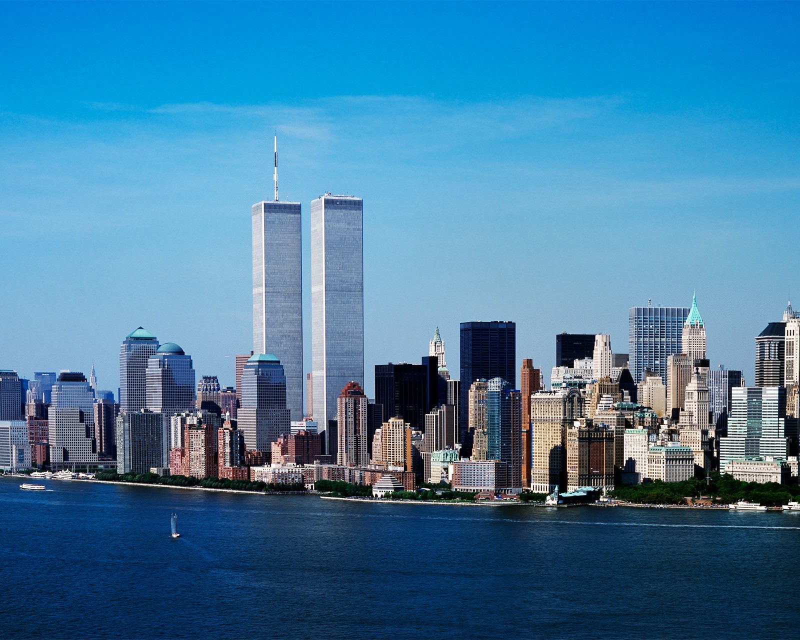 New York City with Twin Towers is prominent 8″x10″ Photograph Print 8×10
