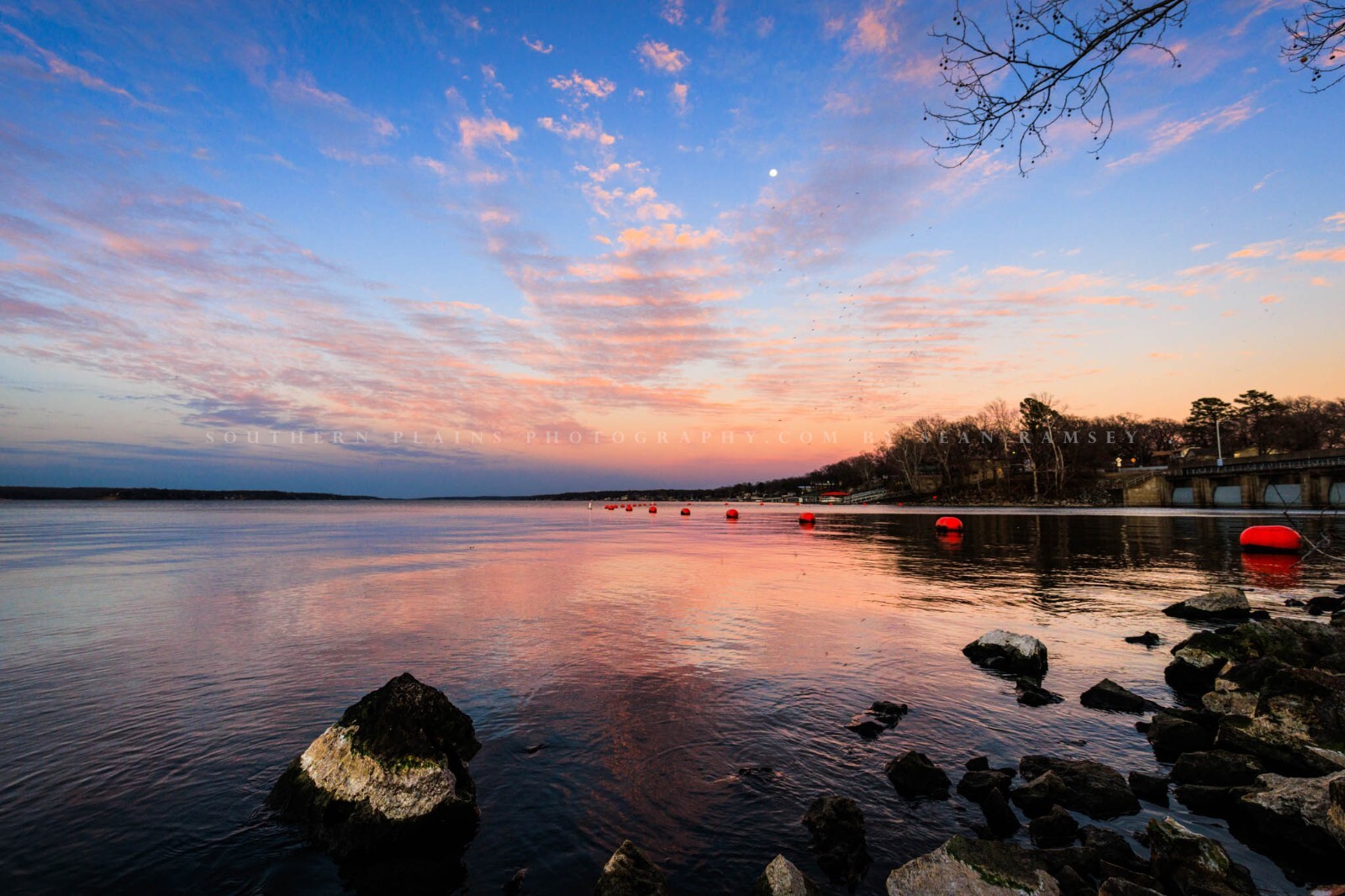 Grand Lake Photography Print: Oklahoma, Landscape, Sunset, Picture, Photo
