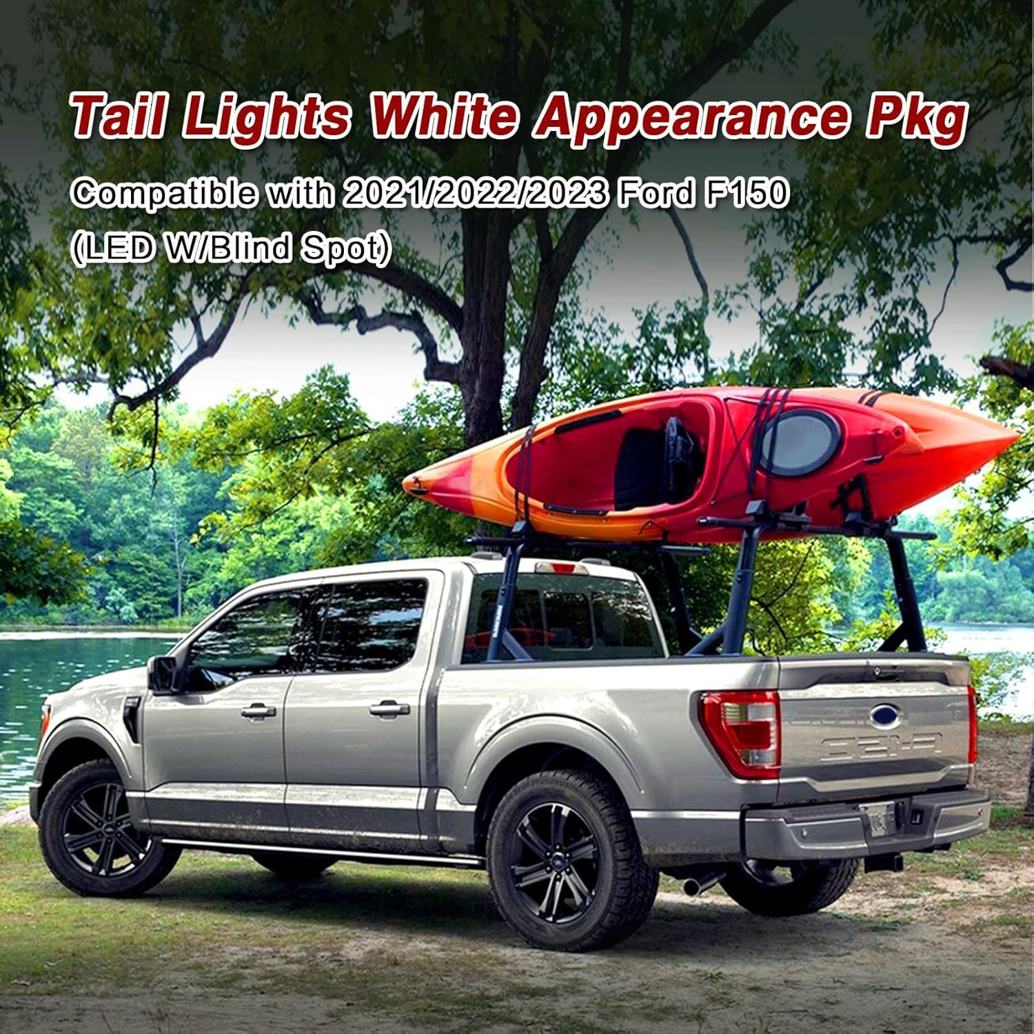 LED Chrome Tail Lights Compatible with 2021 2022 2023 Ford F150 LARAIT/KING RANC