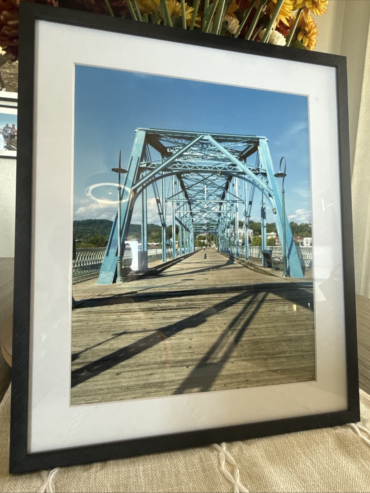 Photo Art Walnut Street Bridge Chattanooga Tennessee Framed