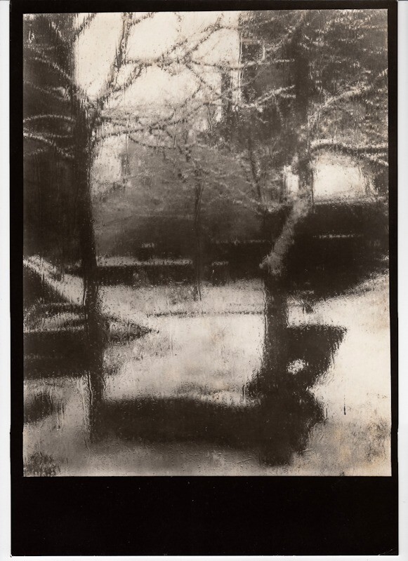 1940/80 Original JOSEF SUDEK Silver Gelatin Photo Winter Snow Studio Window View