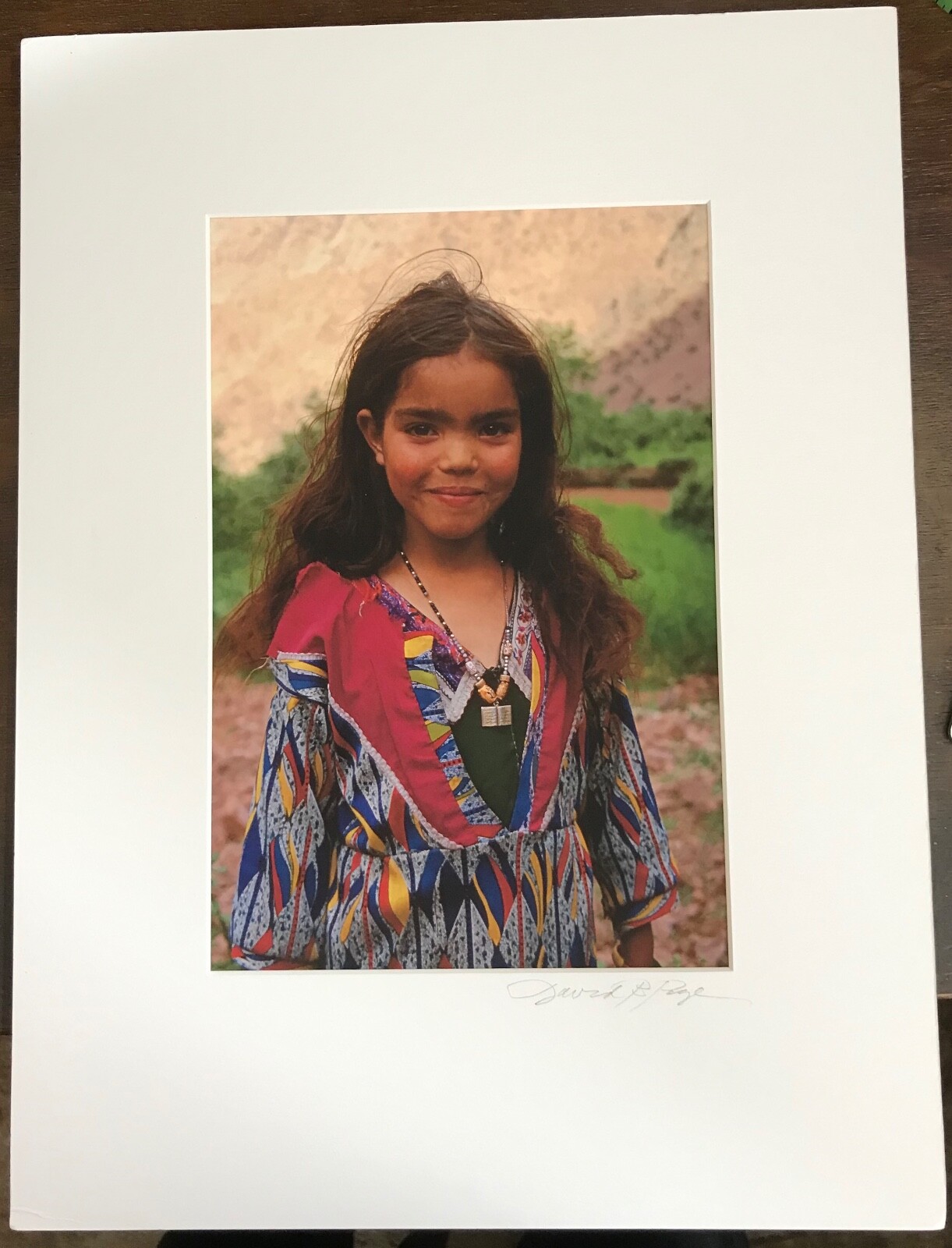 Photograph/Print High Atlas Mountains Morocco Girl Artist Hand Signed