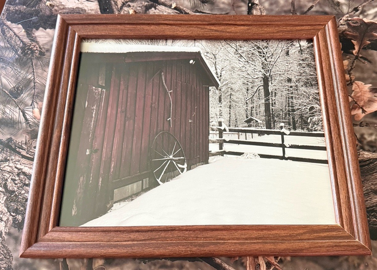 Original photograph, ‘Rustic Winter’ by Serene Scenes in Maine, 8×10