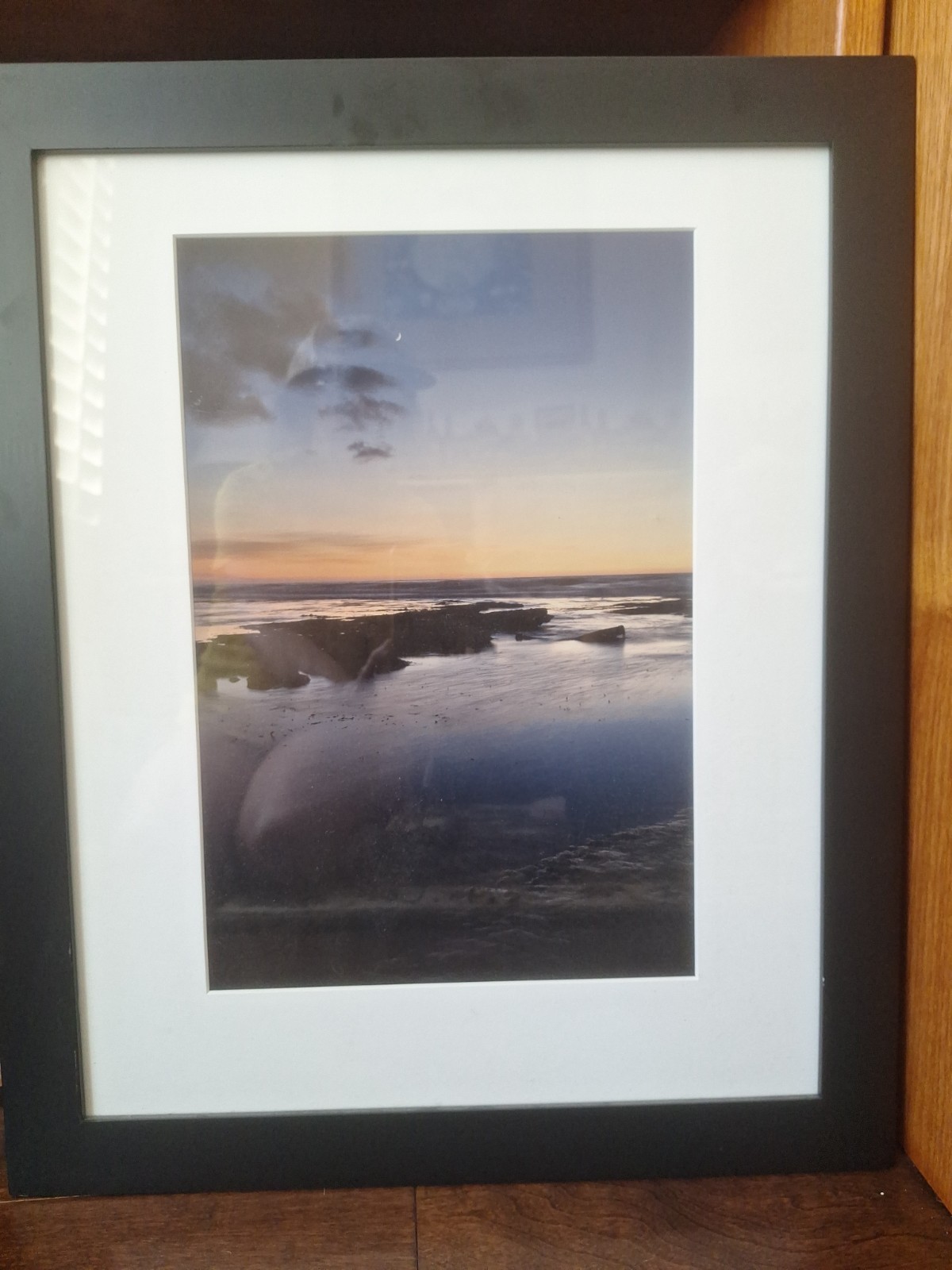 Sunset Beach framed Photograph 23″ x 19″ (Approx.) California Coastline