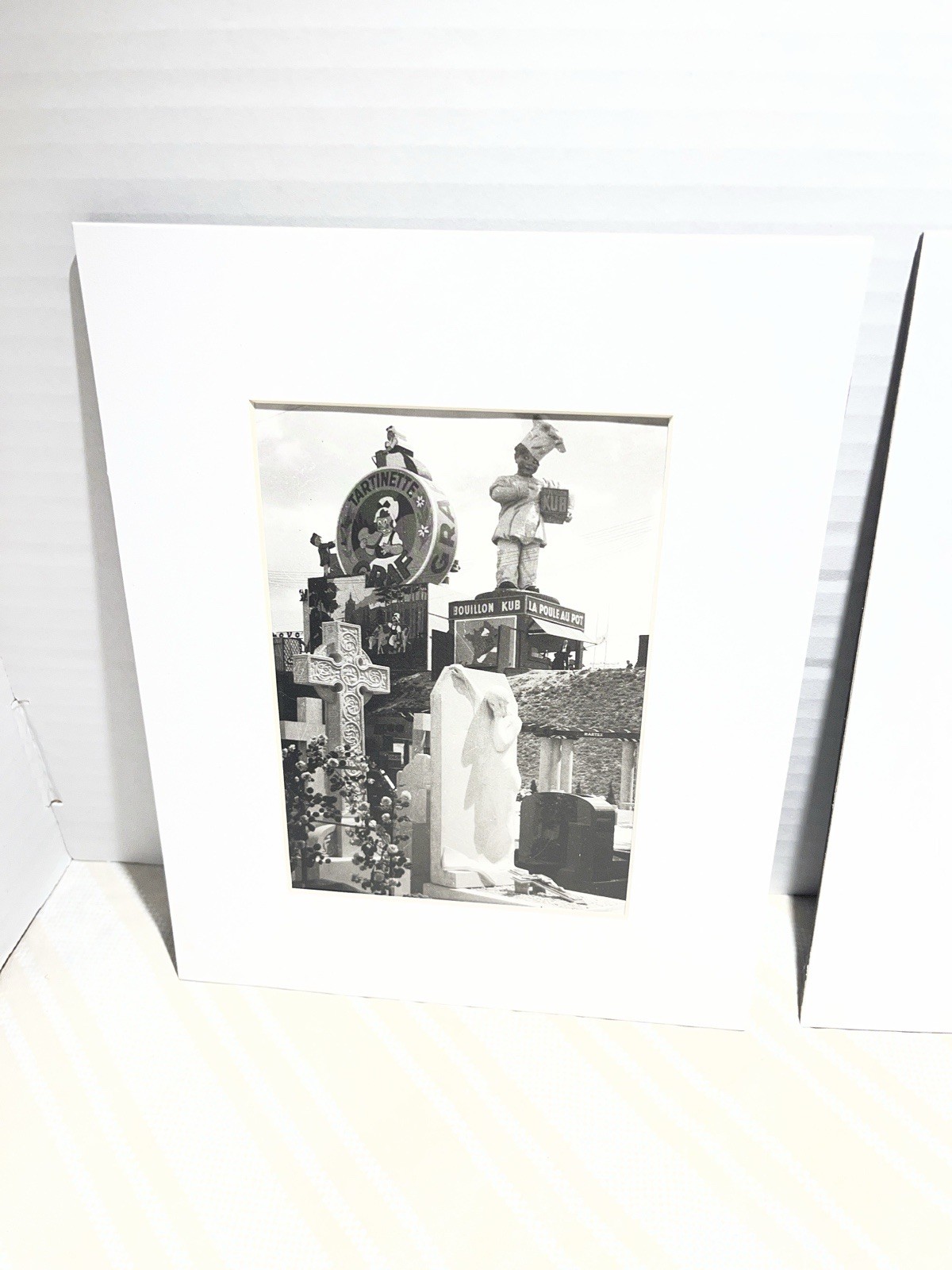 Set Of 2 VTG 8×10” Black And White Art Photography Prints Surreal Abstract Matte