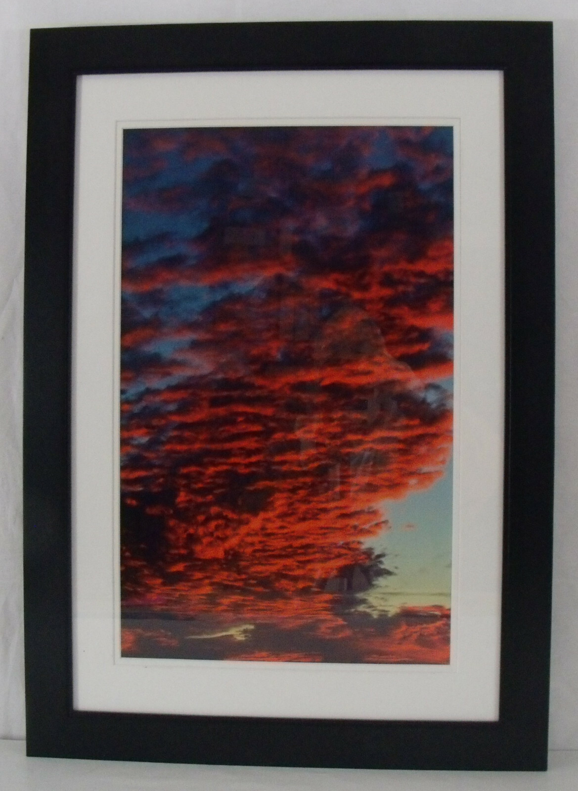 Fiery Sky Matted and Framed Photographic Print 18″ x 24″