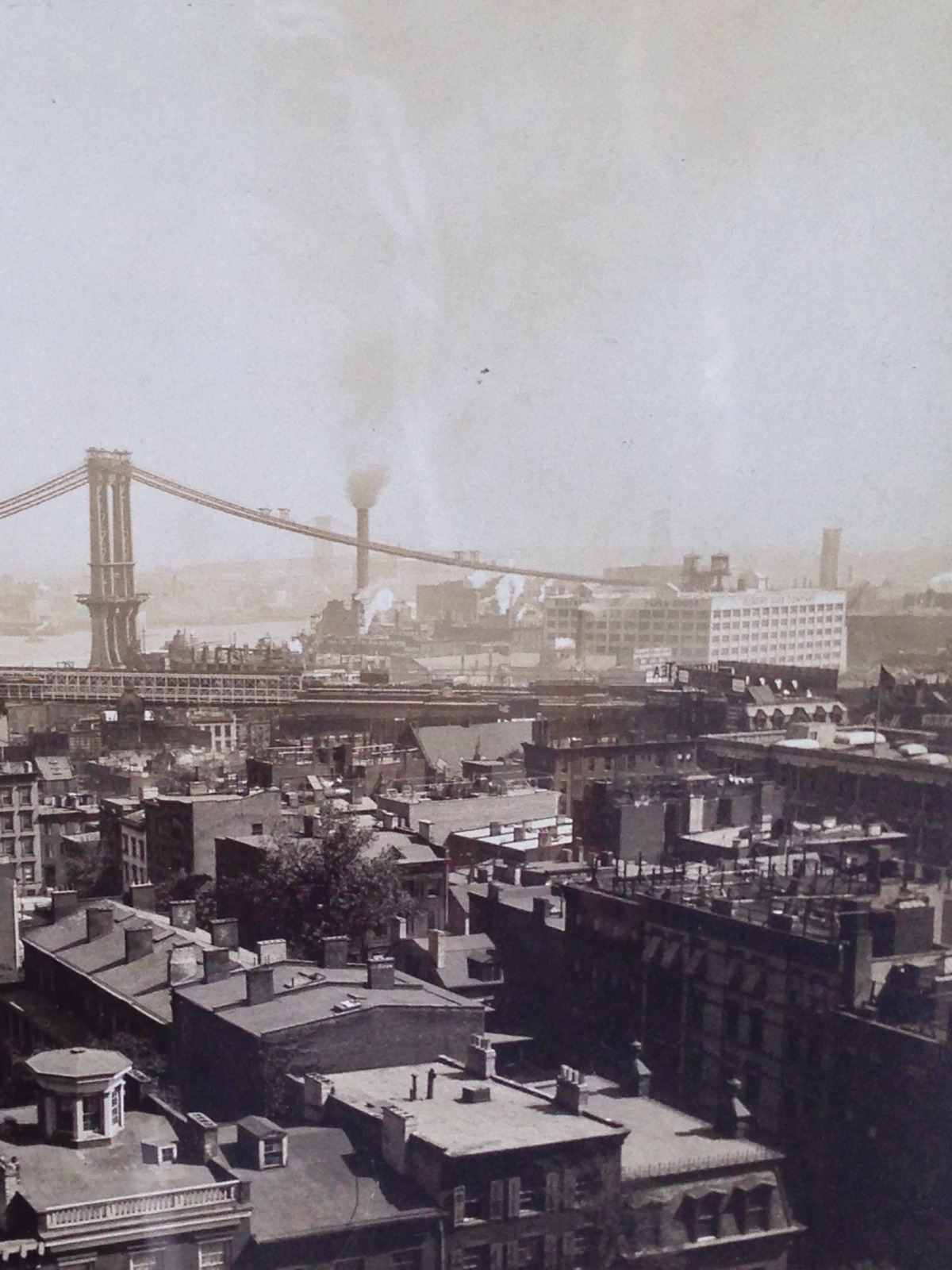 C1900 New York City Photo. Brooklyn Bridge Williamsburg Bridge. August Loeffler