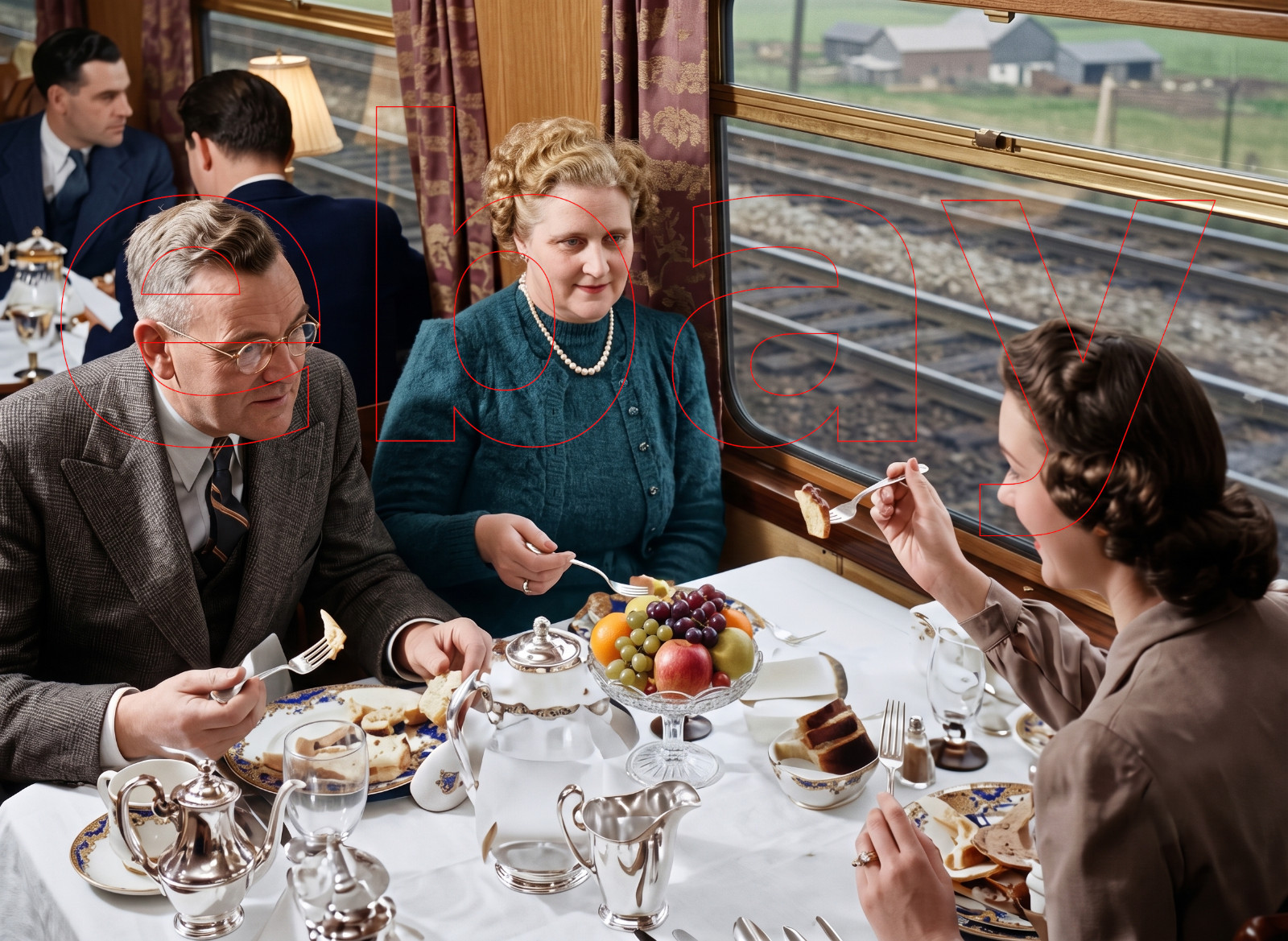 Photo Art Print of Dining Car on Rock Island-Southern Pacific Arizona Limited