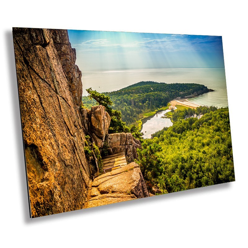 Trailblazing Adventure Beehive Trail Acadia National Park Photography Wall Art