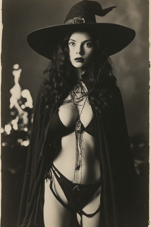 5 ~ 4X6 Glossy WOMEN Fine Art ‘ WITCH ‘ Photo FANTASY Set ! 2013590119