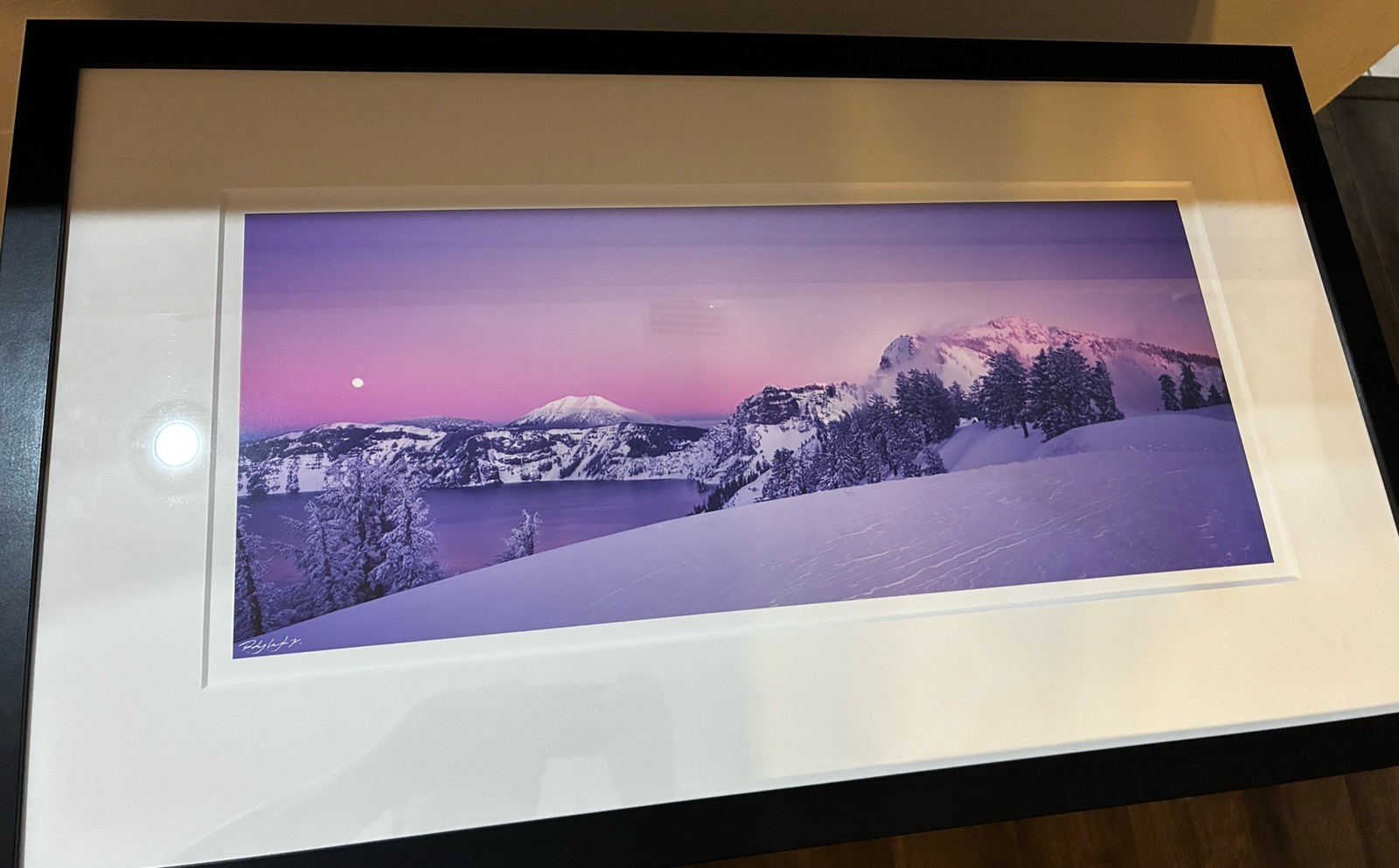 Rodney Lough Jr “Serenity Speaks” Signed Print And Framed Crater Lake