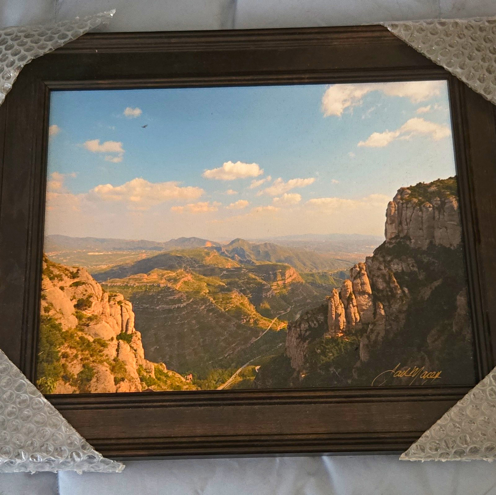 Jad Macey Signed Framed Mountain Landscape Photograph