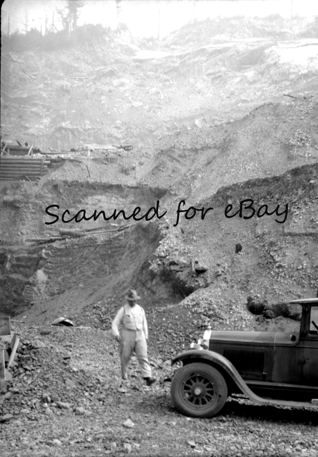 BRITISH COLUMBIA LOGGING CEMENT 1928 100 ORIG NEGATIVES IN ALBUM CANADA PEOPLE