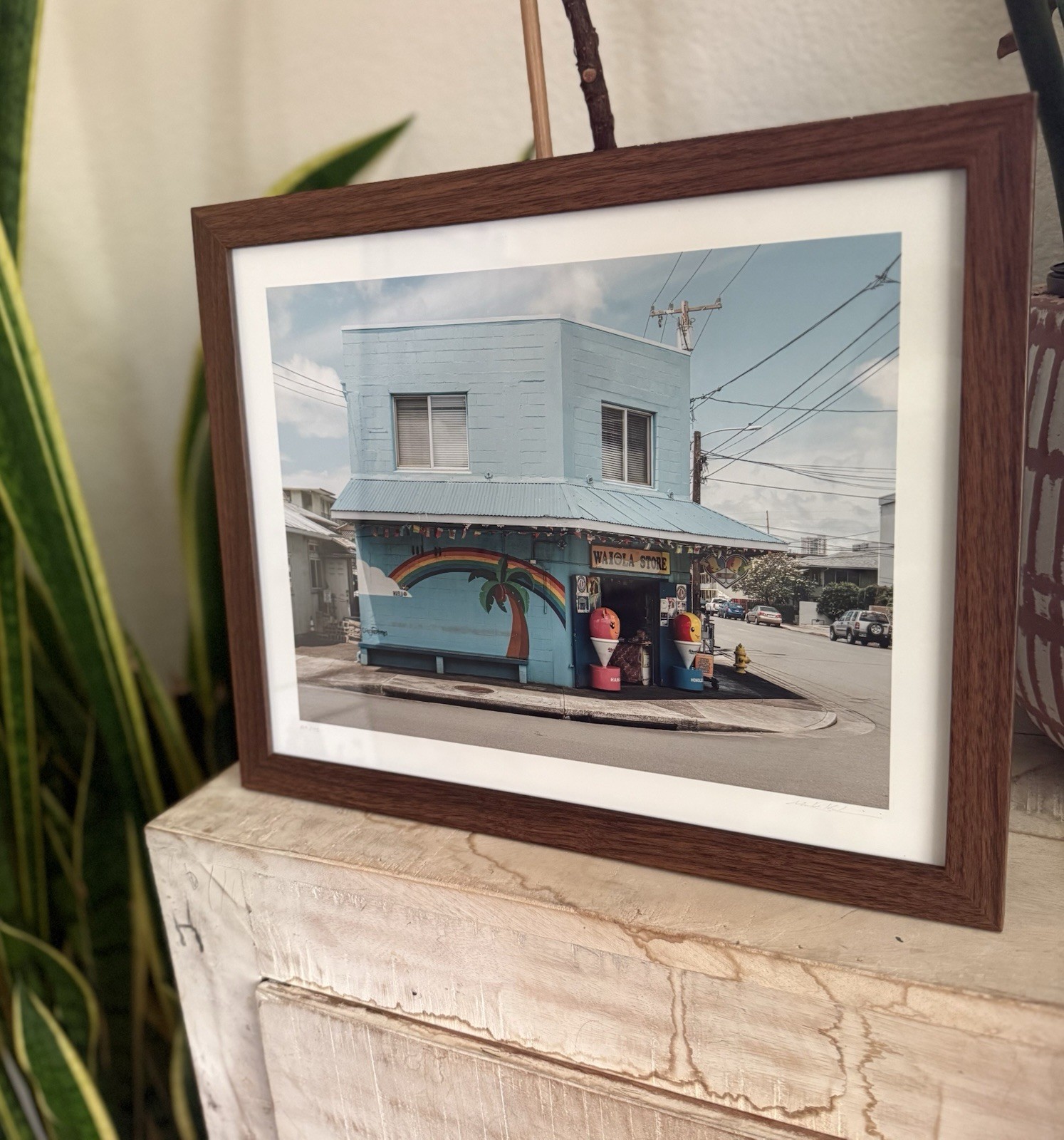 Mark Kushimi Waiola Shave Ice Honolulu Hawaii Signed Limited Edition Print 49/75