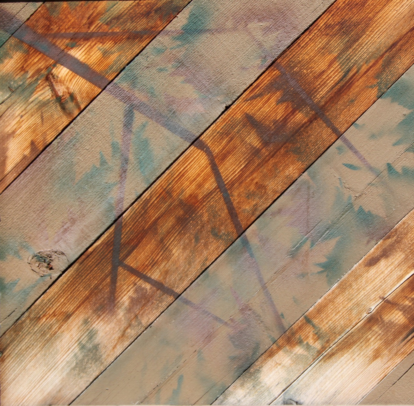 Set of THREE – Abstract Tin Metal Rusted Reclaimed Wood, Fine Art Photography