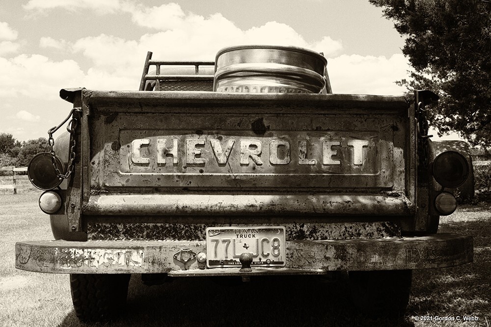 OLD CHEVY TRUCK–photo of an American classic–print or canvas