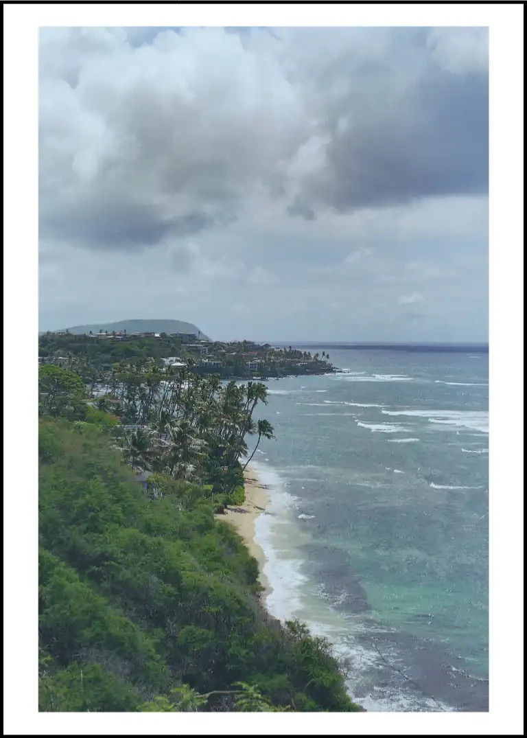 Wall Art Poster Photo Print 13×18 cm / 5×7 in | Diamond Head Beach Park 2