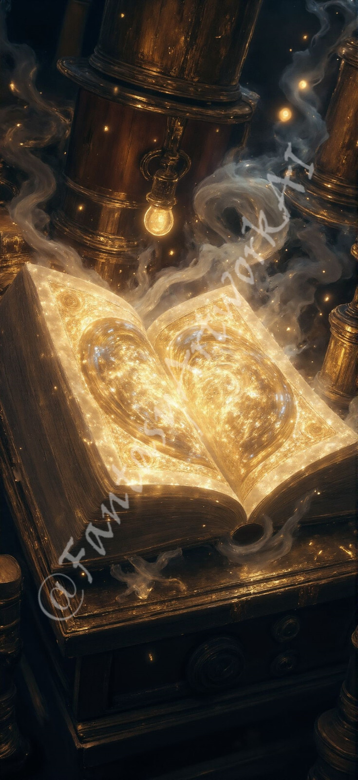 Magic Spell Book – Digital Image Picture Phone Background AI Art, 10 images #11