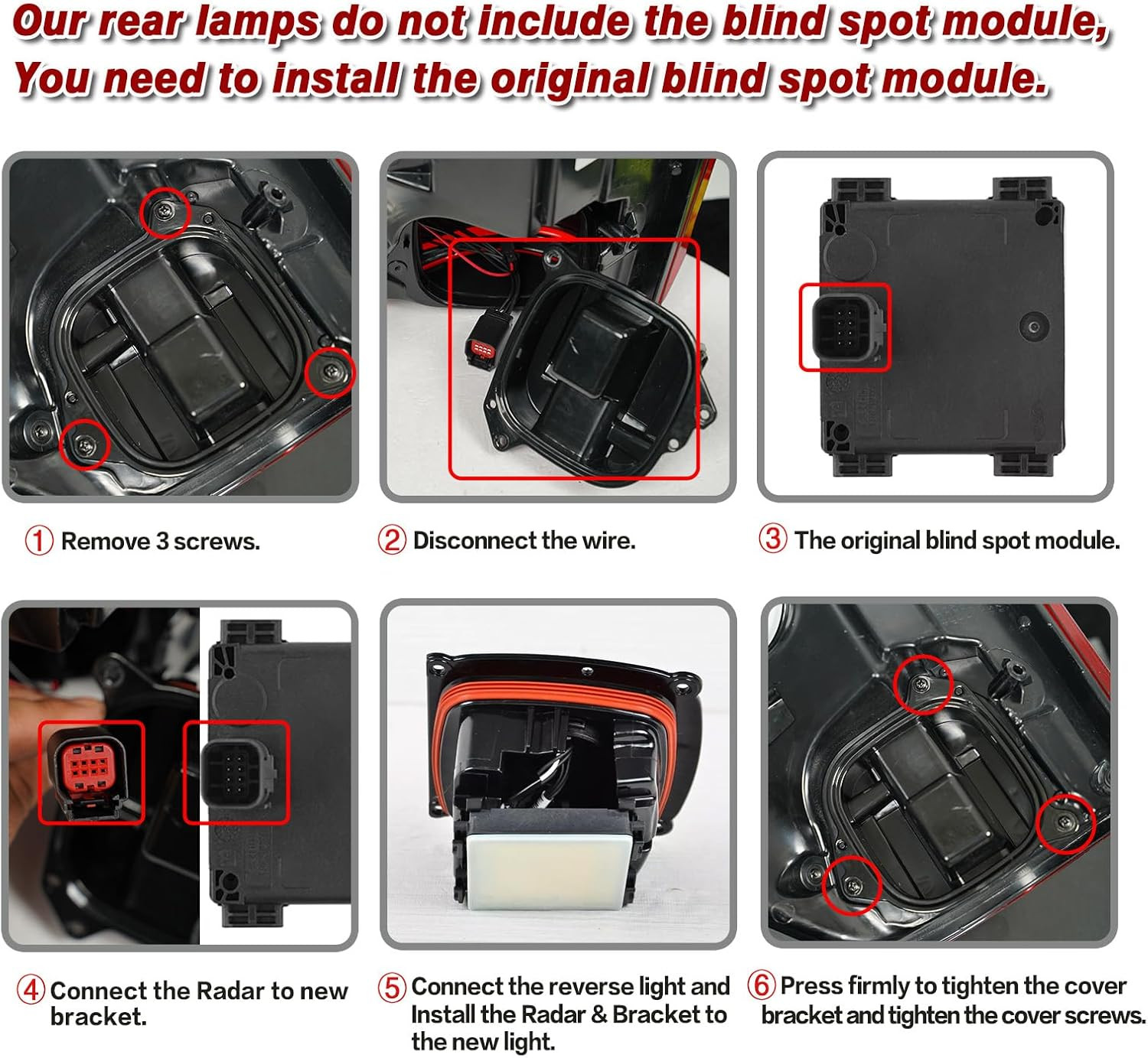 LED Tail Light and Upgrade Wiring Harness Compatible with 2021 2022 2023 2024 20