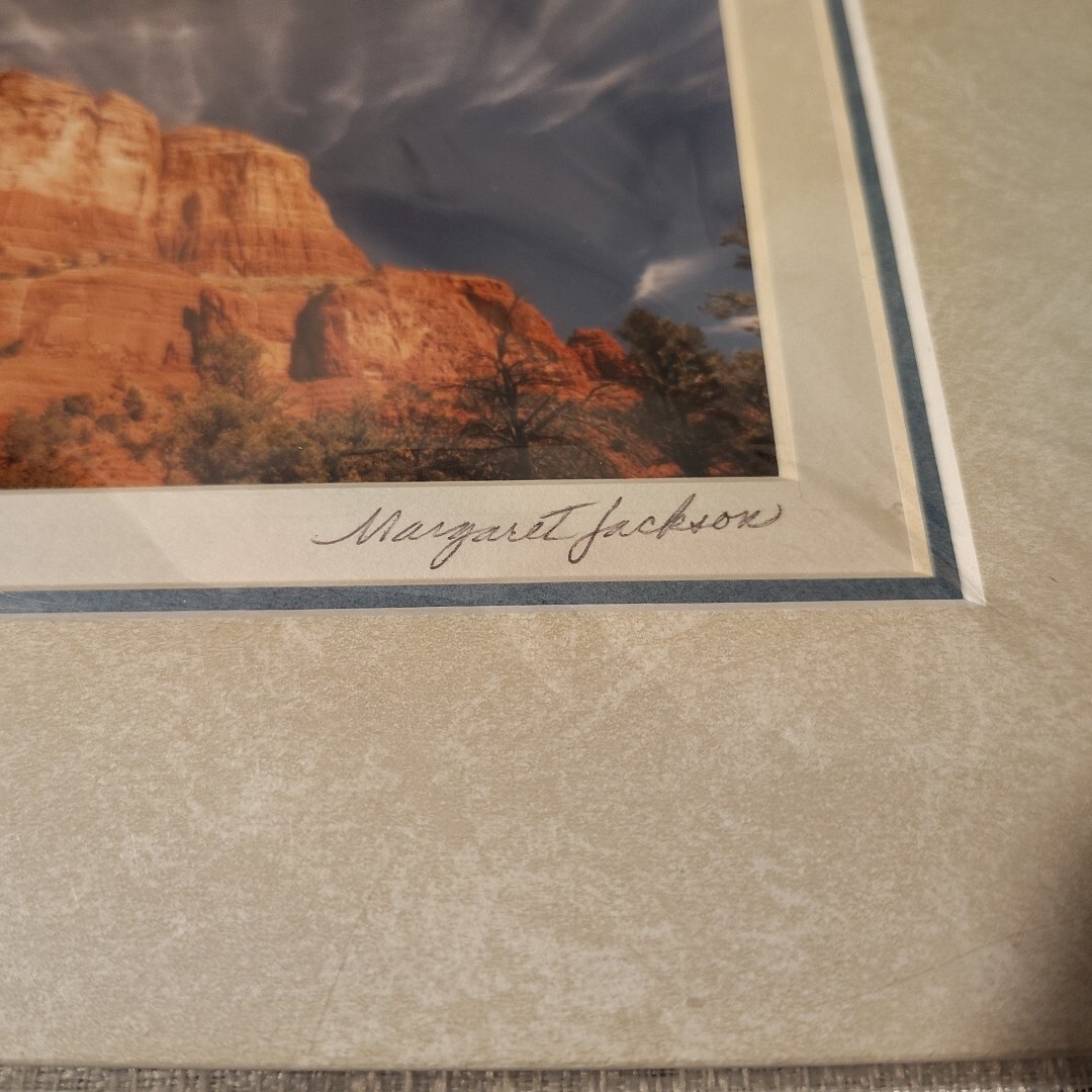 Courthouse Butte Sedona Arizona Matted Original Photo-Margaret L. Jackson signed