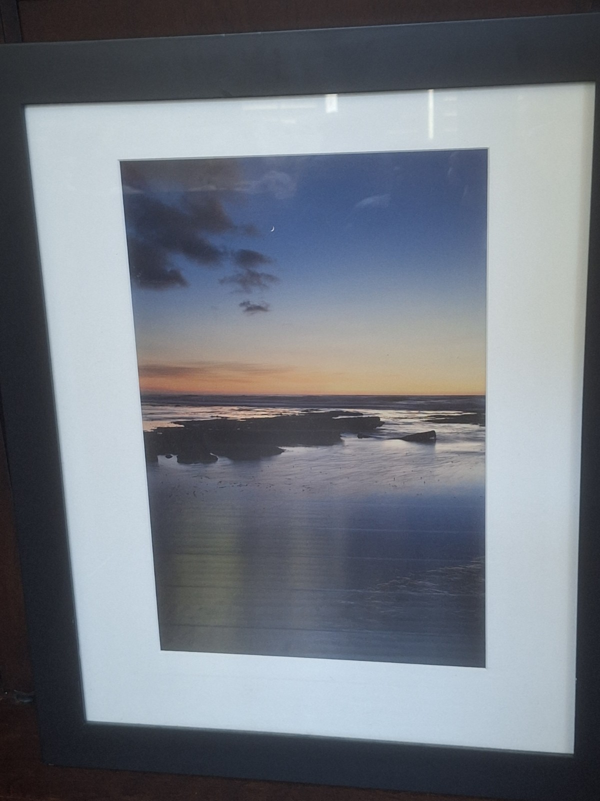 Sunset Beach framed Photograph 23″ x 19″ (Approx.) California Coastline